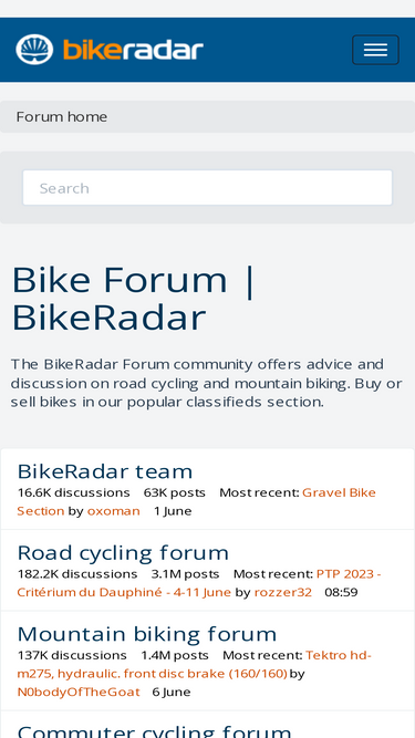 Bikeradar forum store