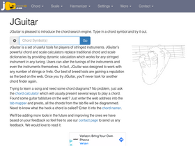'jguitar.com' screenshot