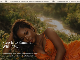 bleuhanger.com homepage screenshot