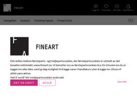 'fineart.no' screenshot