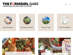 'thefarmgirlgabs.com' screenshot