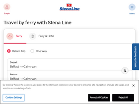 'stenaline.ie' screenshot