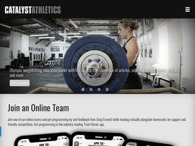 'catalystathletics.com' screenshot