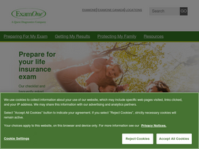 'myexamone.com' screenshot