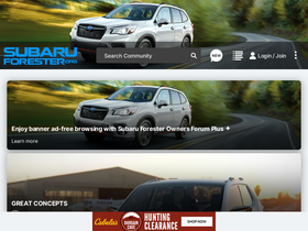 'subaruforester.org' screenshot
