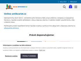 'online-antikvariat.cz' screenshot