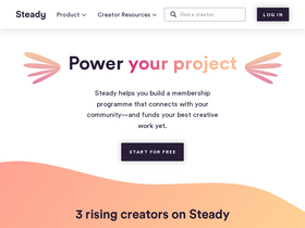 'steadyhq.com' screenshot