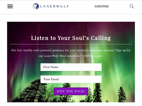 'lonerwolf.com' screenshot