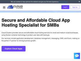 'cloudclusters.io' screenshot