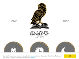 'uniapotheke.at' screenshot