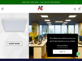 aarushielectrical.com homepage screenshot