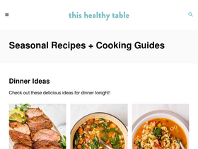'thishealthytable.com' screenshot