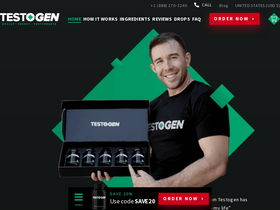 'testogen.com' screenshot