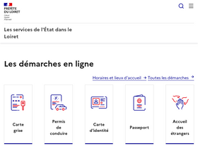'loiret.gouv.fr' screenshot