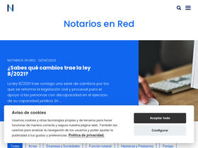 'notariosenred.com' screenshot
