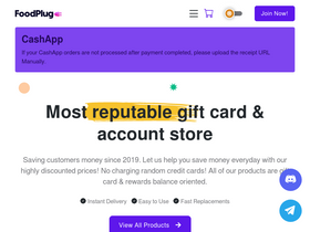 'foodplug.shop' screenshot