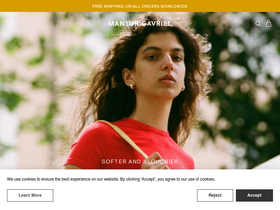 'mansurgavriel.com' screenshot