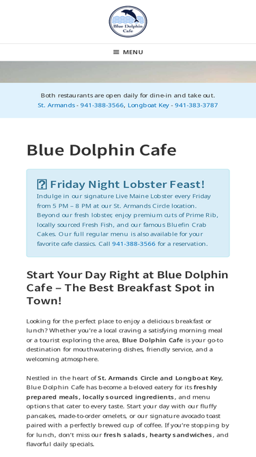 bluedolphincafe.com