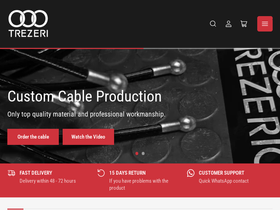 trezeri.com homepage screenshot