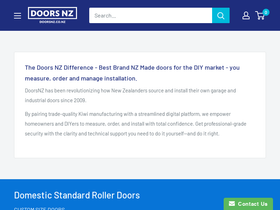 doorsnz.co.nz homepage screenshot