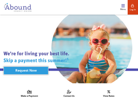 'aboundcu.com' screenshot