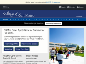 'collegeofsanmateo.edu' screenshot