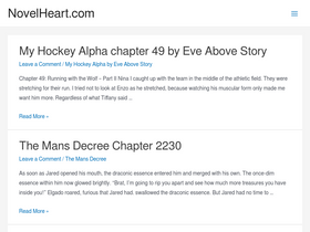 'novelheart.com' screenshot