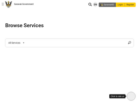 'scs-gems.sarawak.gov.my' screenshot