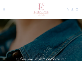 linenlaceandamazinggrace.com homepage screenshot