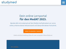 'studymed.at' screenshot