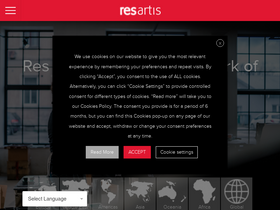 'resartis.org' screenshot