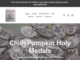 chillypumpkinholymedals.com homepage screenshot