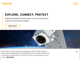 'maxar.com' screenshot