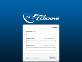 'easyclocking.net' screenshot