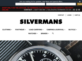 'silvermans.co.uk' screenshot