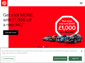 'mg.co.uk' screenshot