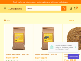 almasemillera.com homepage screenshot