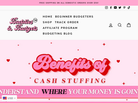 'baddiesandbudgets.com' screenshot