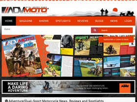 'adventuremotorcycle.com' screenshot