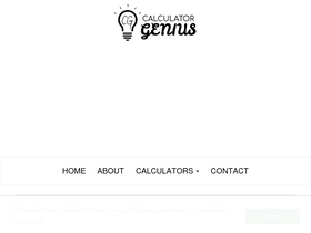 'calculatorgenius.com' screenshot