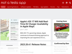 'notateslaapp.com' screenshot