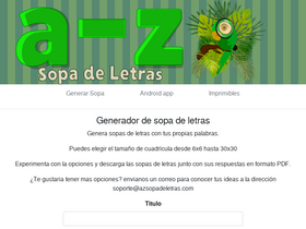 'azsopadeletras.com' screenshot