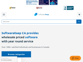 SoftwareKeep.ca homepage screenshot