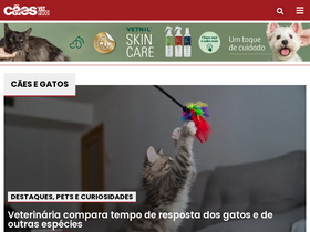 'caesegatos.com.br' screenshot