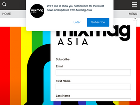 'mixmag.asia' screenshot