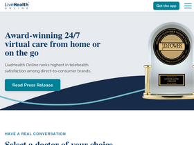 'livehealthonline.com' screenshot