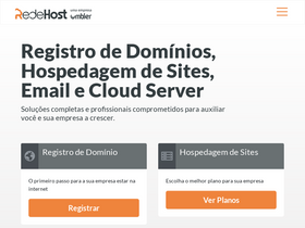 'redehost.com.br' screenshot