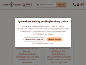 'outfit4events.cz' screenshot