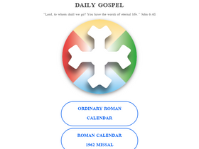'dailygospel.org' screenshot