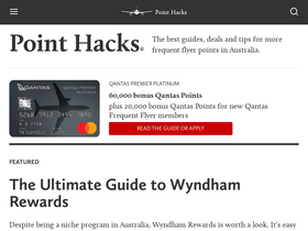 'pointhacks.com.au' screenshot